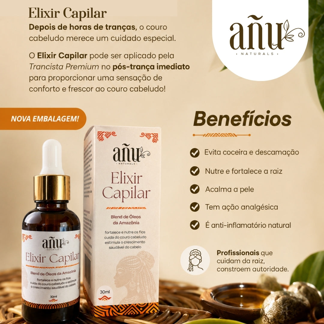 Elixir Capilar 30ml - Blend de Óleos da Amazônia