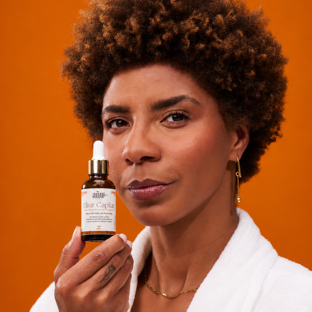 Elixir Capilar Tranças e Cachos 30ml - Blend de Óleos da Amazônia
