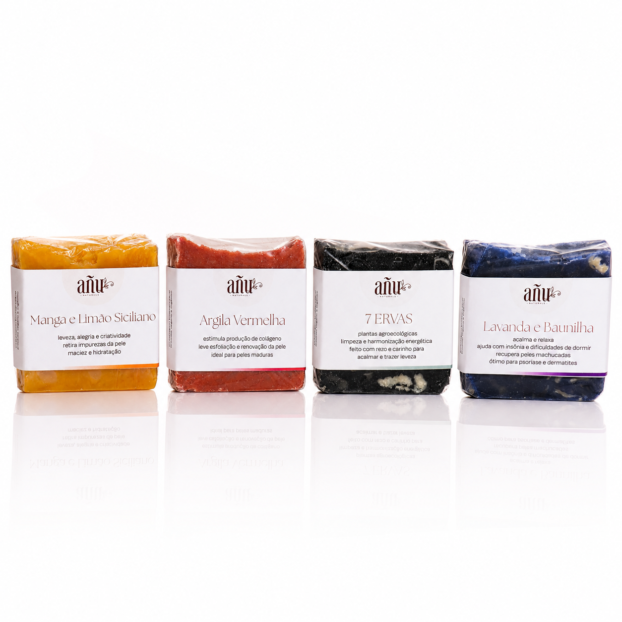 Kit 4 Sabonetes Naturais de 100g